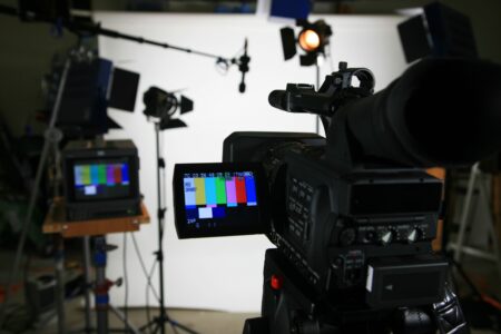 audio-visual creative tax reliefs - camera on filming set